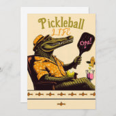 ピックボールパーティートーナメント招待状クロコダイル 招待状 (正面/裏面)