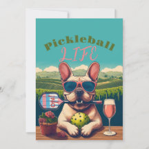 ピックボールパーティートーナメント招待状フレンチー