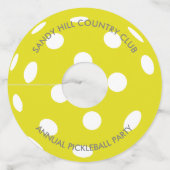 ピックボールパーティーピックルカスタムボール文字 ワイングラスタグ (裏面)