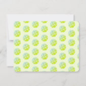 ピックボールパーティーピックルジュースカスタムグリーン サンキューカード (裏面)