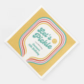 ピックボールパーティーレッツピックルレトロレインボーストライプ (コーナー)