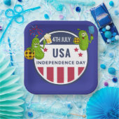 ピックボールパーティー第4回7月インディペンデンスデイアメリカ ペーパープレート (パーティー)