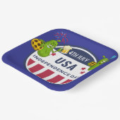 ピックボールパーティー第4回7月インディペンデンスデイアメリカ ペーパープレート (傾斜あり)