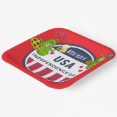 ピックボールパーティー第4回7月インディペンデンスデイアメリカ ペーパープレート (傾斜あり)