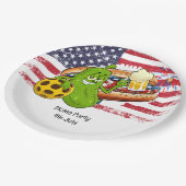 ピックボールパーティー第4回7月インディペンデンスデイアメリカ ペーパープレート (アングル)