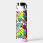 ピックボールパーティー紙吹雪とバルーンのパーソナライズ ウォーターボトル (正面)