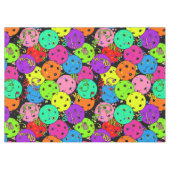 ピックボールパーティー紙吹雪とバルーンのブラック テーブルクロス (正面(横))