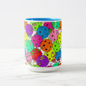 ピックボールパーティー紙吹雪とピックボール風船 ツートーンマグカップ (中央)