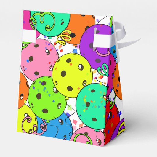 ピックボールパーティー紙吹雪とピックボール風船 フェイバーボックス (裏面サイド)