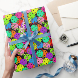 ピックボールパーティー紙吹雪とピックボール風船 ラッピングペーパー