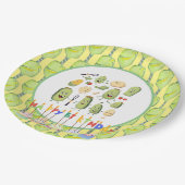 ピックボールパーティー誕生日 ペーパープレート (アングル)