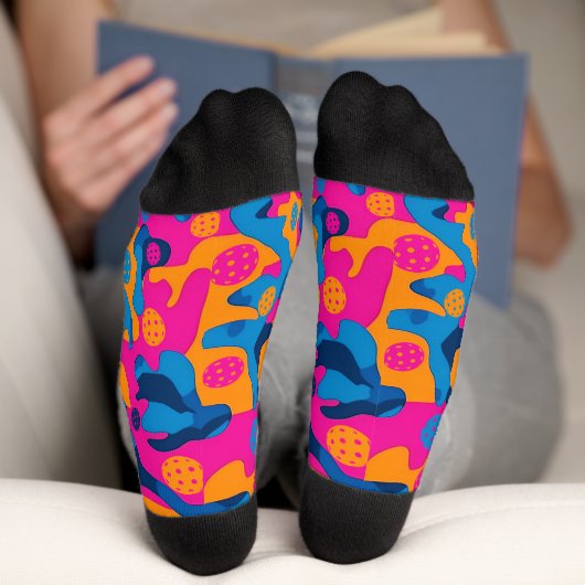 ピックボールパーティー迷彩柄 ソックス (底面)