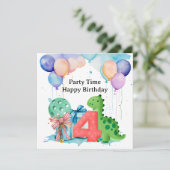 ピックボールパーティー4th誕生日 カード (スタンド正面)