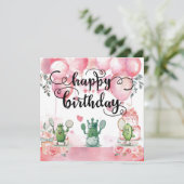 ピックボールパーティー4th誕生日 カード (スタンド正面)