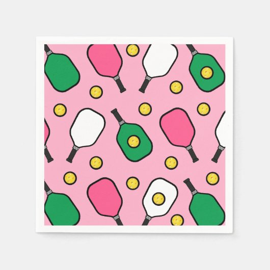 ピックボールパーティー スタンダードカクテルナプキン (正面)