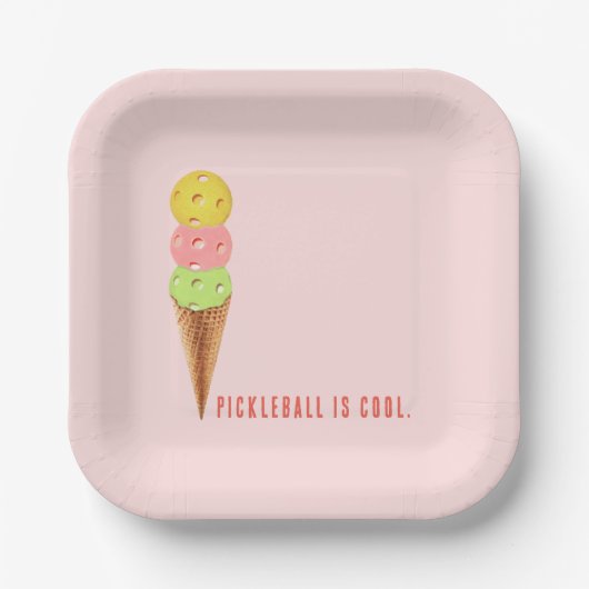 ピックボールパーティー ペーパープレート (正面)