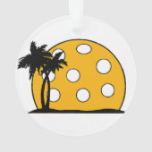 ピックボールビーチサンセット オーナメント (裏面)