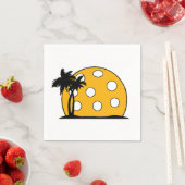 ピックボールビーチサンセット スタンダードカクテルナプキン (インサイチュ)