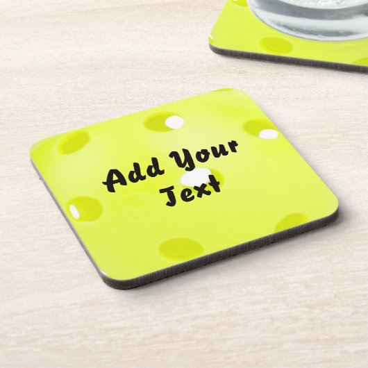 ピックボールピックボールボールイエローペルソナカスタマイズリズ コースター (左側)