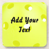 ピックボールピックボールボールイエローペルソナカスタマイズリズ コースター (正面)