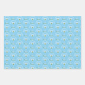 ピックボールピックマルティニおもしろいディンクブルー ラッピングペーパーシート (正面3)