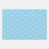 ピックボールピックマルティニおもしろいディンクブルー ラッピングペーパーシート (正面)