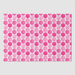 ピックボールピンク&ホワイトピックボールパーティー 薄葉紙