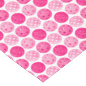 ピックボールピンク&ホワイトピックボールホームデコール テーブルクロス (アングル)