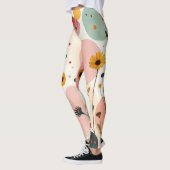 ピックボールフローラパドルお洒落ワイルドフラワー レギンス (左)