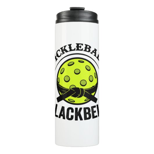 ピックボールブラックベルトおもしろい- Pickleball Master タンブラー (正面)