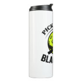 ピックボールブラックベルトおもしろい- Pickleball Master タンブラー (回転左)