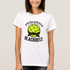 ピックボールブラックベルトおもしろい- Pickleball Master Tシャツ