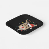 ピックボールプレイヤークリスマスホリデートナカイクリスマス ペーパープレート (傾斜あり)