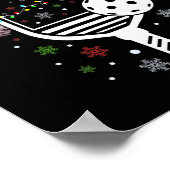 ピックボールプレイヤークリスマスホリデートナカイクリスマス ポスター (角)