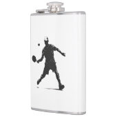 ピックボールプレイヤーシルエットスポーツデザイン フラスク (左)