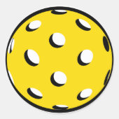 ピックボールプレイヤーステッカー封筒用シールラベル ラウンドシール (正面)