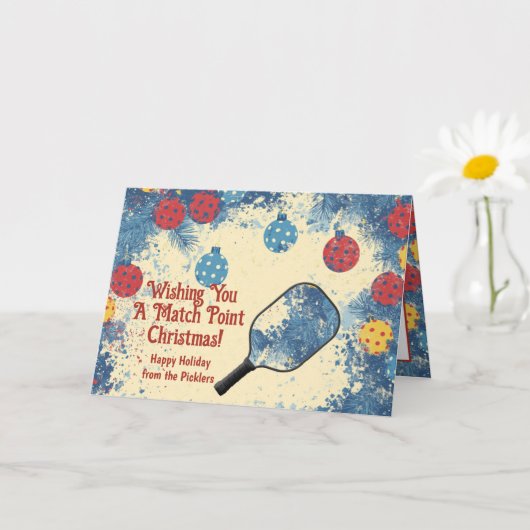 ピックボールホリデーおもしろい! カード (小さな植物)