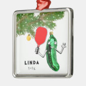 ピックボールホリデーギフト メタルオーナメント (左)