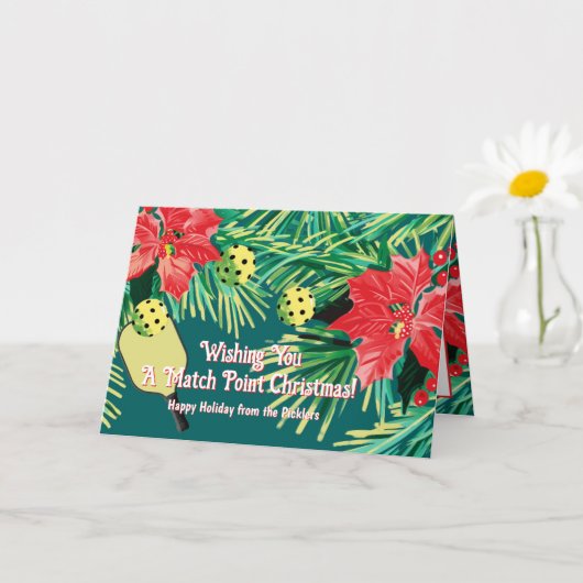 ピックボールホリデー応援! カード (小さな植物)