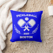 ピックボールボストン2025カスタムブルー クッション (ブランケット)