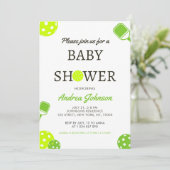 ピックボールボールパドルスポーツテーマベビーシャワー セーブザデート (スタンド正面)