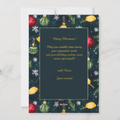 ピックボール🎄メリークリスマスカスタム文字 シーズンカード (裏面)