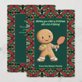 ピックボール🎄メリークリスマスカスタム文字 シーズンカード (正面/裏面)