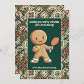 ピックボール🎄メリークリスマスカスタム文字 シーズンカード (正面/裏面)