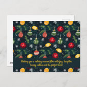 ピックボール🎄メリークリスマスカスタム文字 シーズンポストカード (正面/裏面)