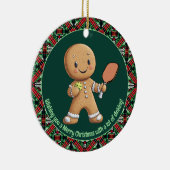 ピックボール🎄メリークリスマスカスタム文字 セラミックオーナメント (右)