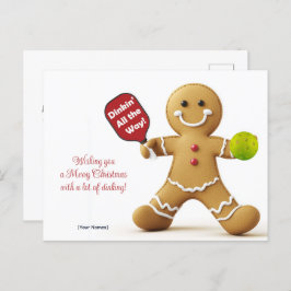 ピックボール🎄メリークリスマスカスタム文字 ポストカード