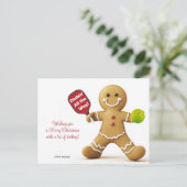 ピックボール🎄メリークリスマスカスタム文字 ポストカード (スタンド正面)