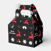 ピックボールメリークリスマス🎄ラッピング黒 フェイバーボックス (裏面サイド)