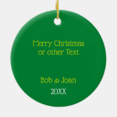 ピックボールラバーパーソナライズされたオーナメント セラミックオーナメント (裏面)